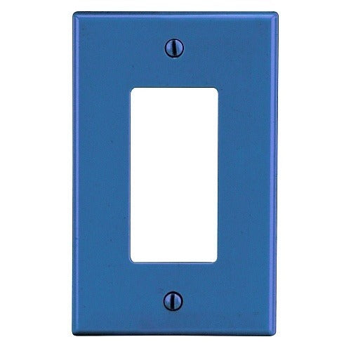 HUBBELL Hubbell Premise Wiring PJ26BL Mid-size 1-gang Decorator Wallplate