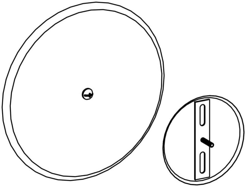 ORBIT Orbit CP-5 5 inch Round Closure Plate 50 Pack