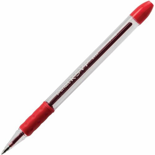 PENTEL Pentel PENBK90B Ballpoint Pen Red Fine Point Dozen 12