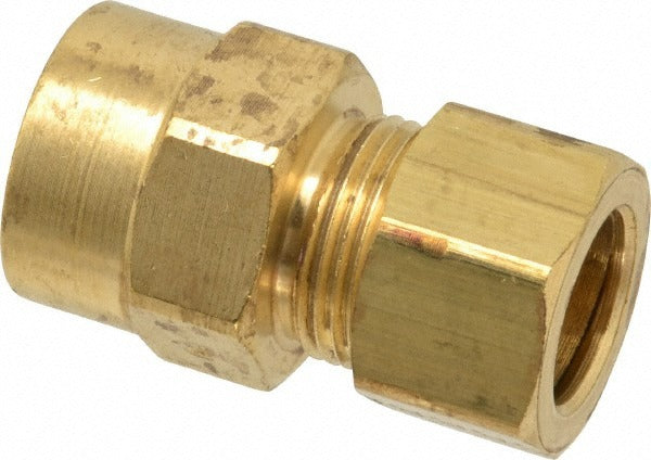 PARKER Parker 66C-10-8 Compression Tube Connector 1/2-14 Brass