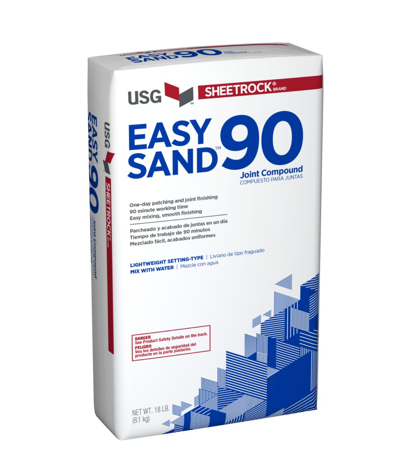USG Usg 384211 Easy Sand 90 lightweight setting-type joint compound 18 lb