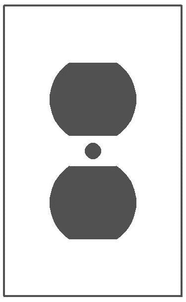 MULBERRY METAL PRODUCTS Mulberry Metal Products 95101 1 Gang Aluminum Duplex Receptacle Wallplate (4-1/2 x 2-3/4 in)