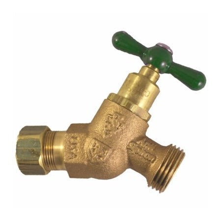 ARROWHEAD BRASS Arrowhead Brass 264CCLF 1/2 Copper Compression x 3/4 Hose Bibb (1 Pack)