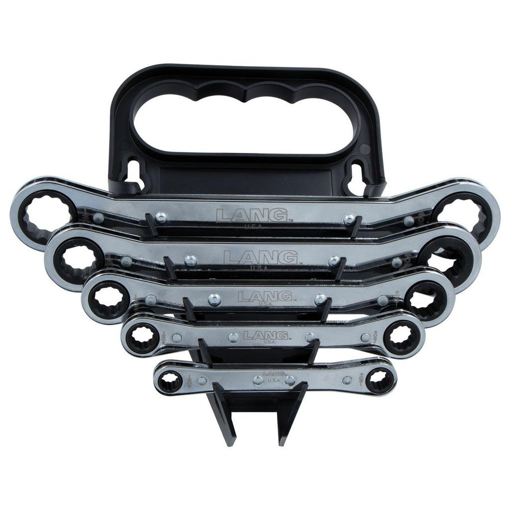 LANG Lang 5373 Ratcheting Box Wrench Set 5 Piece