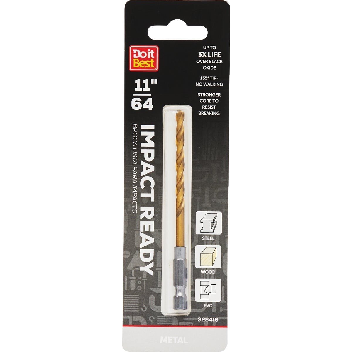 BSC PREFERRED Bsc Preferred QJDIB-DB-051 Titanium Drill Bit 11/64