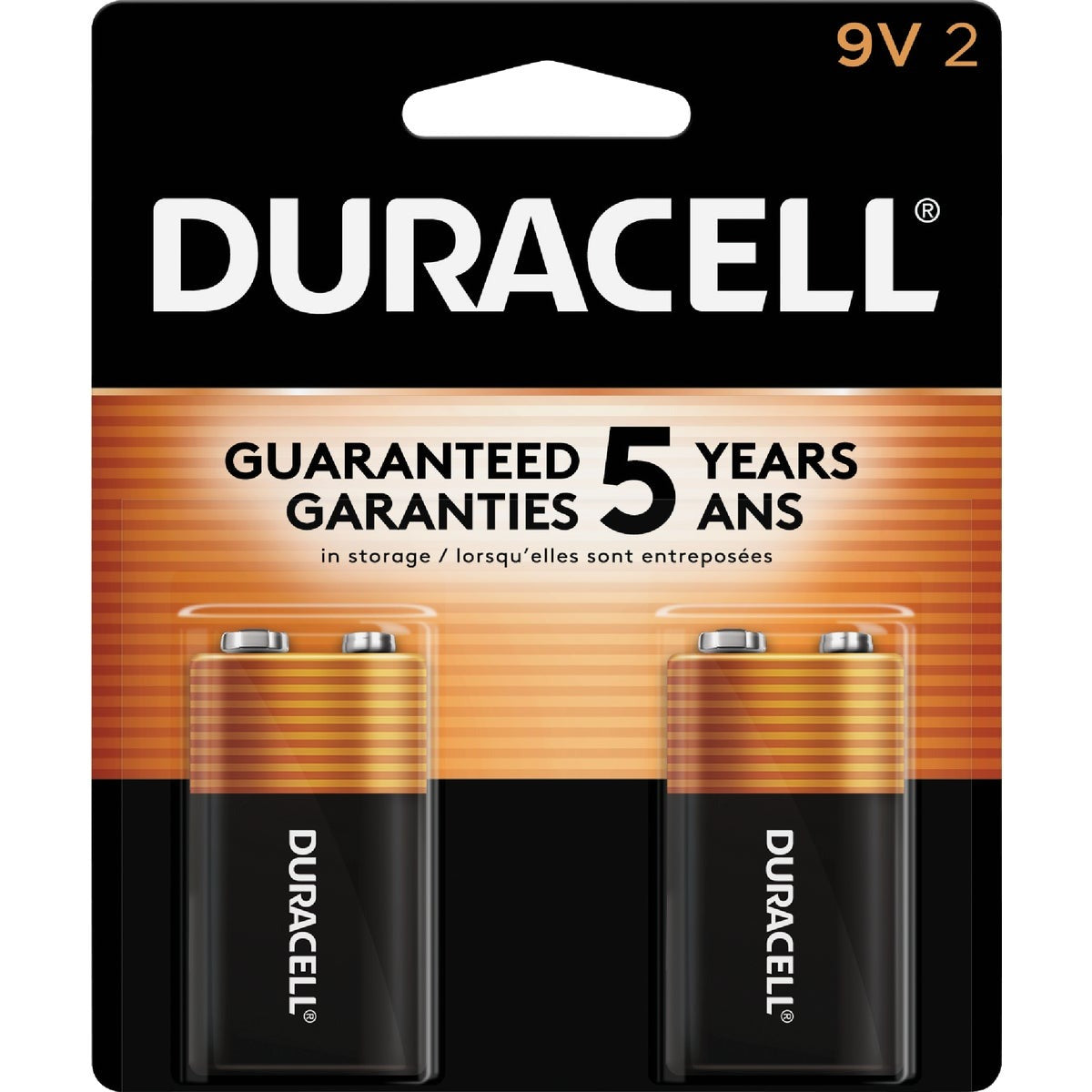 DURACELL Duracell 3961 9V Alkaline Battery 2 Pack