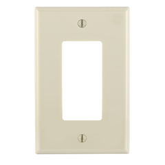 Leviton PJ26-T 1-Gang Midway Nylon Wallplate Light Almond