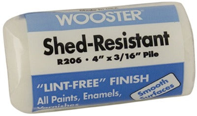 WOOSTER Wooster Brush R206-4 Roller Cover 4 in 3/16 Nap