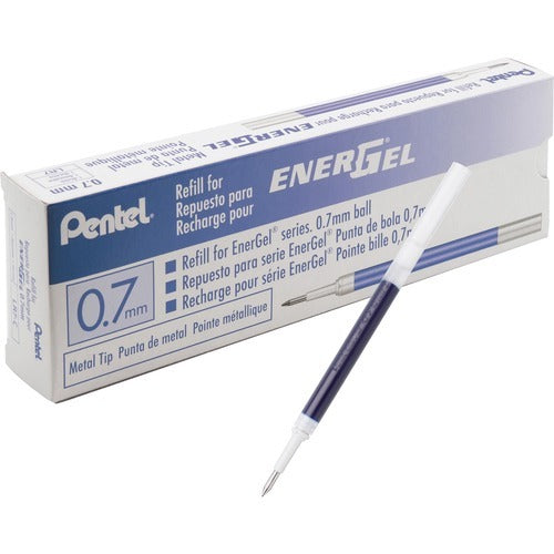 PENTEL Pentel PENLR7CBX Energel Gel Pen Refill Blue 0.7mm 12-pack