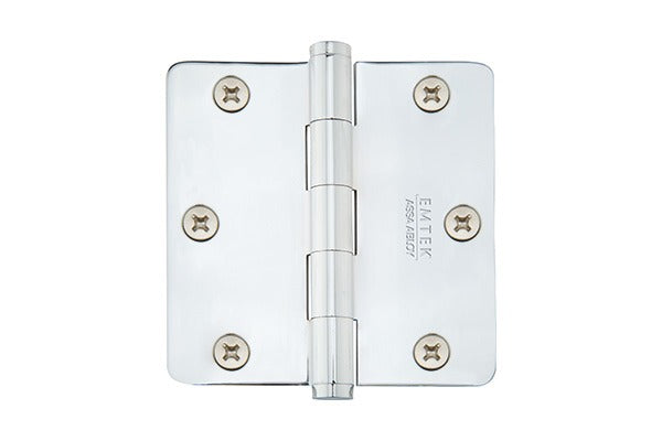 EMTEK Emtek 91023US26 Steel Door Hinge Pair Polished Chrome