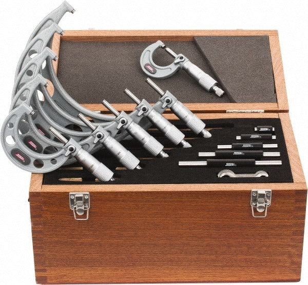 SPIROTHERM Spi CMS160622051 Outside Micrometer Set 6 Pc 0-150mm