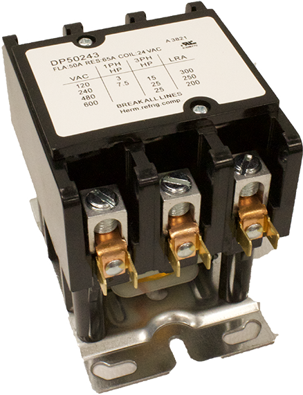 SUPCO Supco DP50243 Contactor 50A 24V 3 Pole (1 Pack)