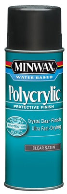 MINWAX Minwax 33333 Polycrylic Satin Clear Finish 11.5 Oz Aerosol