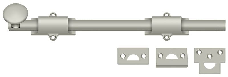 DELTANA Deltana 12SB15 Surface Bolt Heavy Duty Satin Nickel