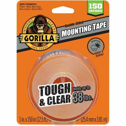 GORILLA Gorilla GOR6036002 Tough Mounting Tape 1 in x 150 in