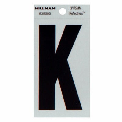 HILLMAN Hillman Fasteners 839500 Adhesive Letter K 3 Inches