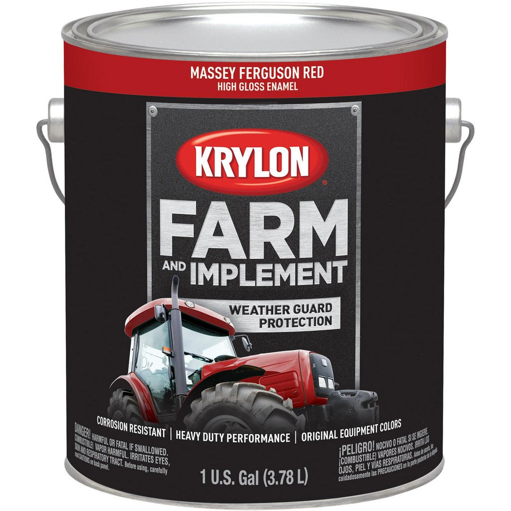 KRYLON Krylon K01968008 Brush-on Paint 1 Gal Massey Ferguson Red