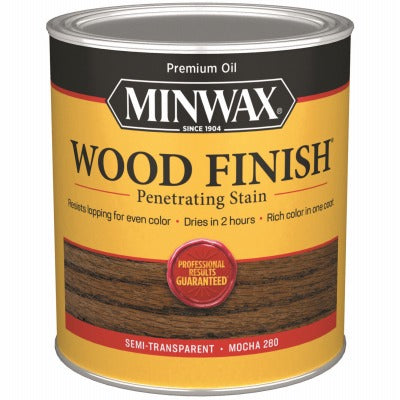 MINWAX Minwax 700194444 Wood Finish Mocha Interior Stain Qt