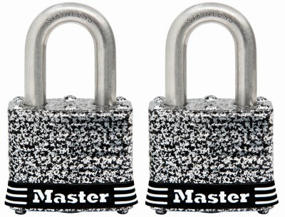 MASTER LOCK Master Lock Co 3SSTHC Laminated Padlock 1.5 in Keyed Alike 2PK