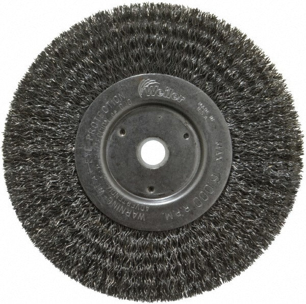 WEILER Weiler 93616 Wheel Brush 6 Inch Crimped Carbon Steel