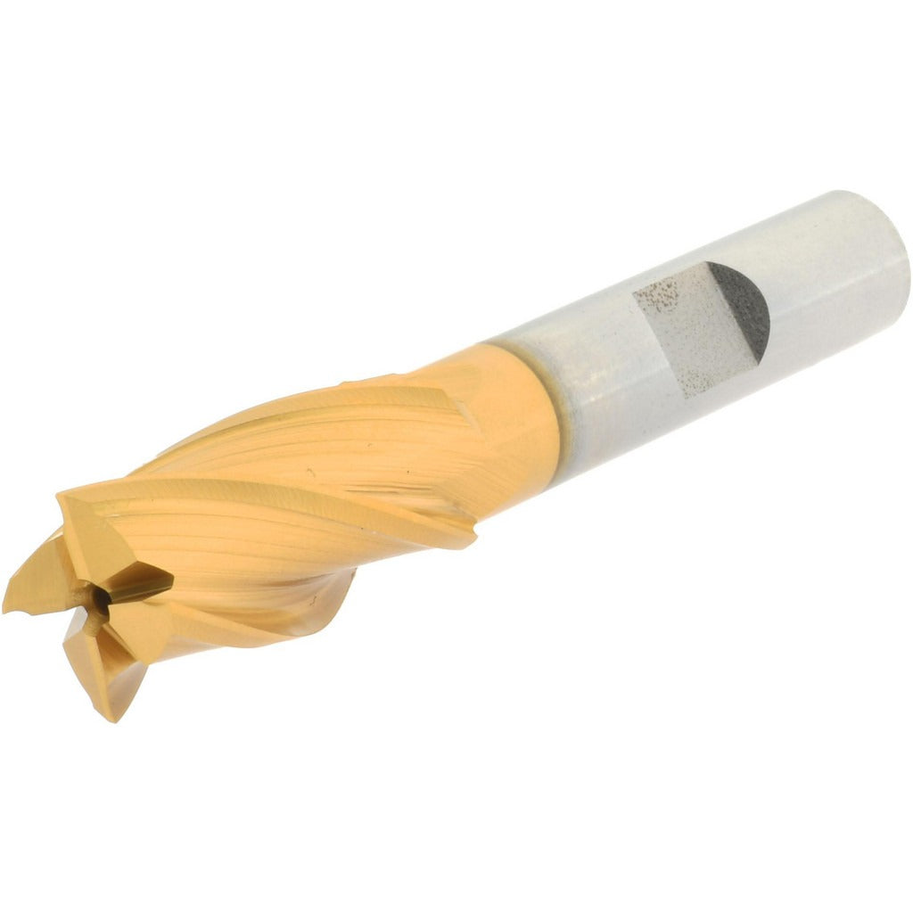 HERTEL Hertel E8031903 Square End Mill 1/2 in 4 Flute Hss Tin