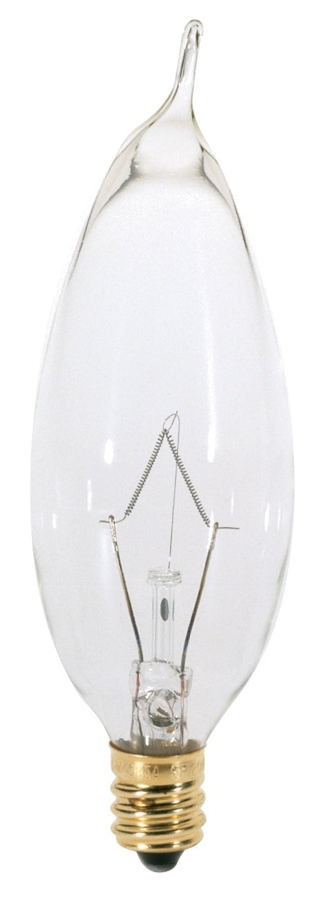 SATCO-NUVO Satco-Nuvo S3774 25W CA8 incandescent candelabra bulb 2-pack (S3774)