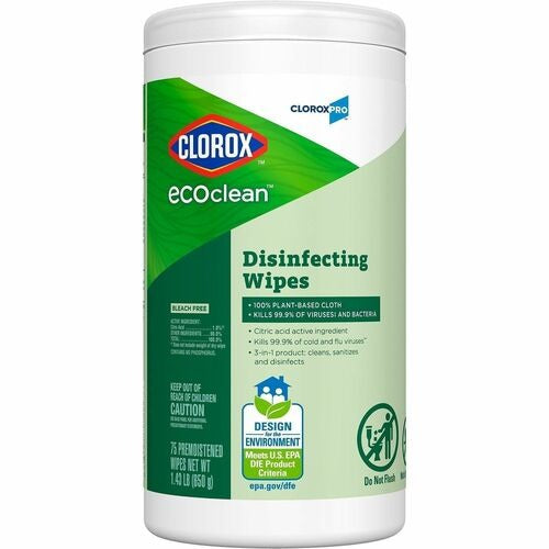 CLOROX Clorox Company CLO60605 Disinfecting Wipes 75 Count