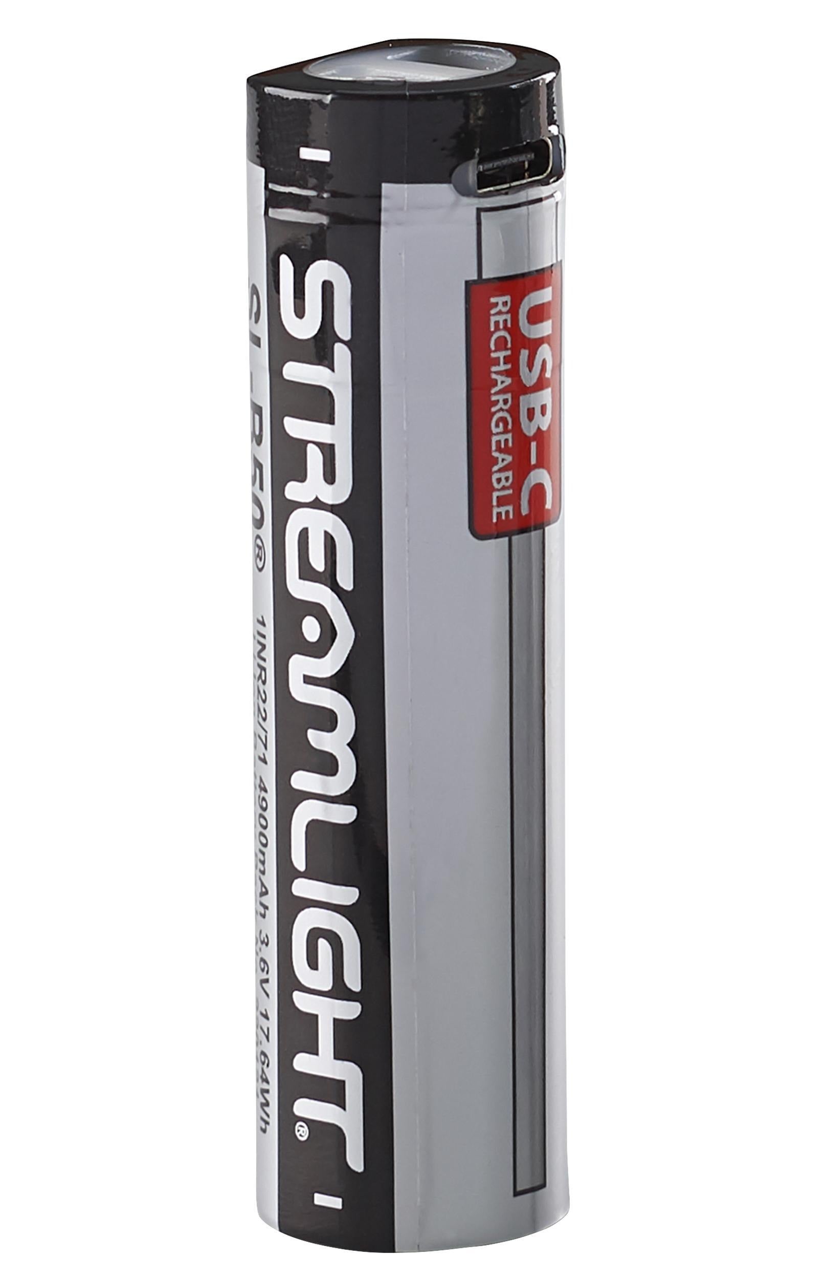 STREAMLIGHT Streamlight 22111 SL-B50 Protected Lithium-Ion USB-C Rechargeable Battery 3.6V 4900mAh 1-Pack 22111