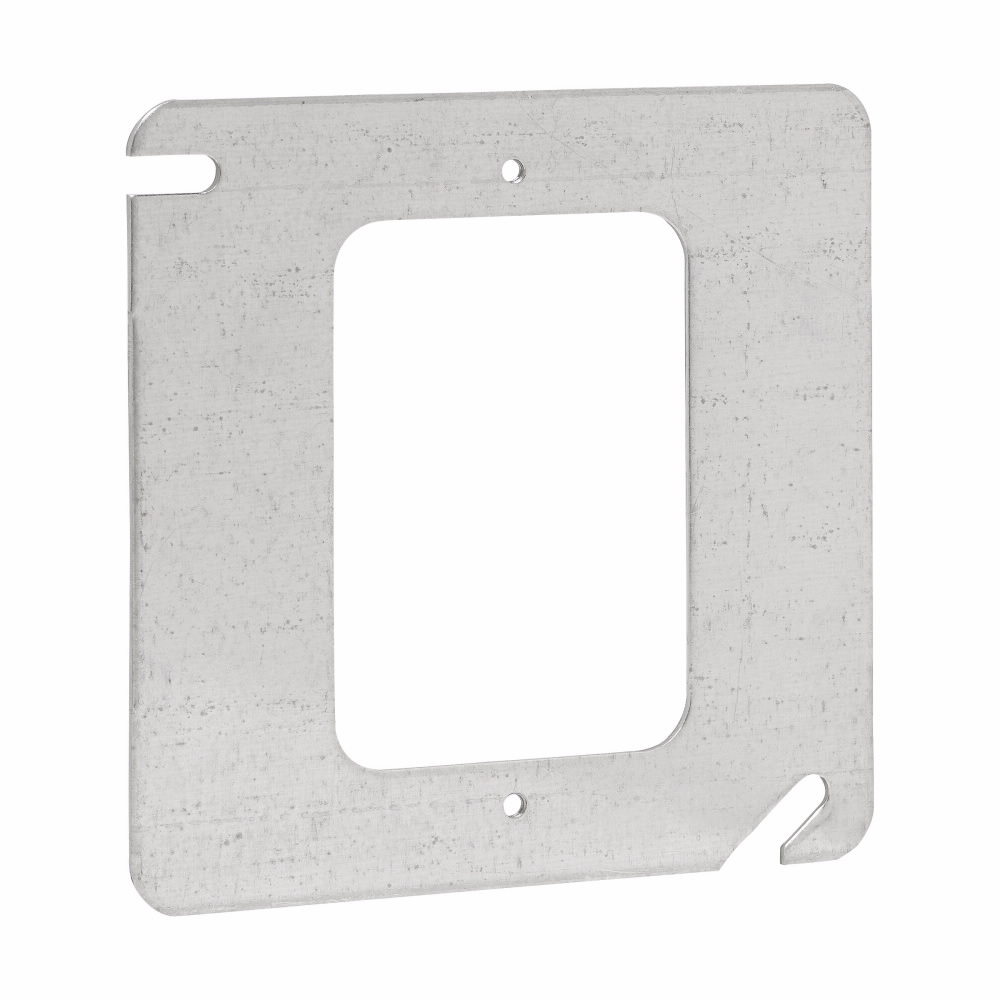 Crouse-Hinds TP480 Crouse-Hinds TP480 Steel Flat Square Outlet Box Mud Ring 4 In