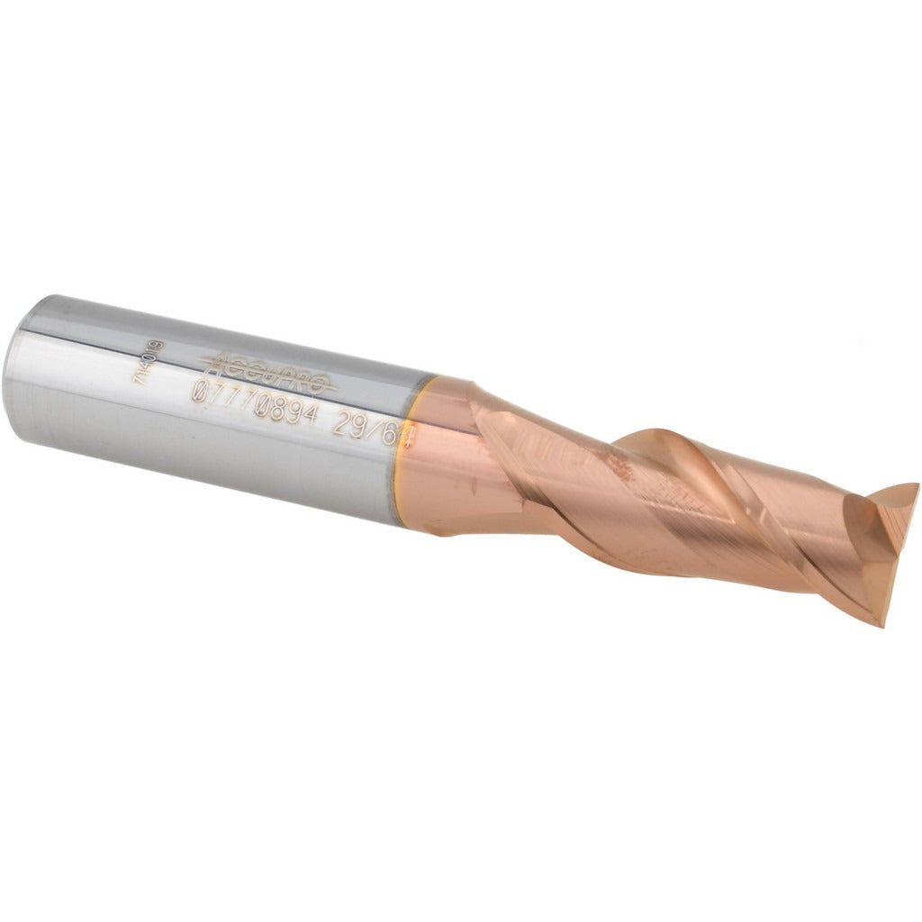 ACCUPRO Accupro 12181450 Square End Mill 29/64 in 2 Flute Carbide