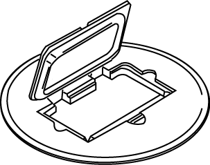 Legrand 895GFICAL Wiremold 5-1/2 GFI Receptacle Cover Plate