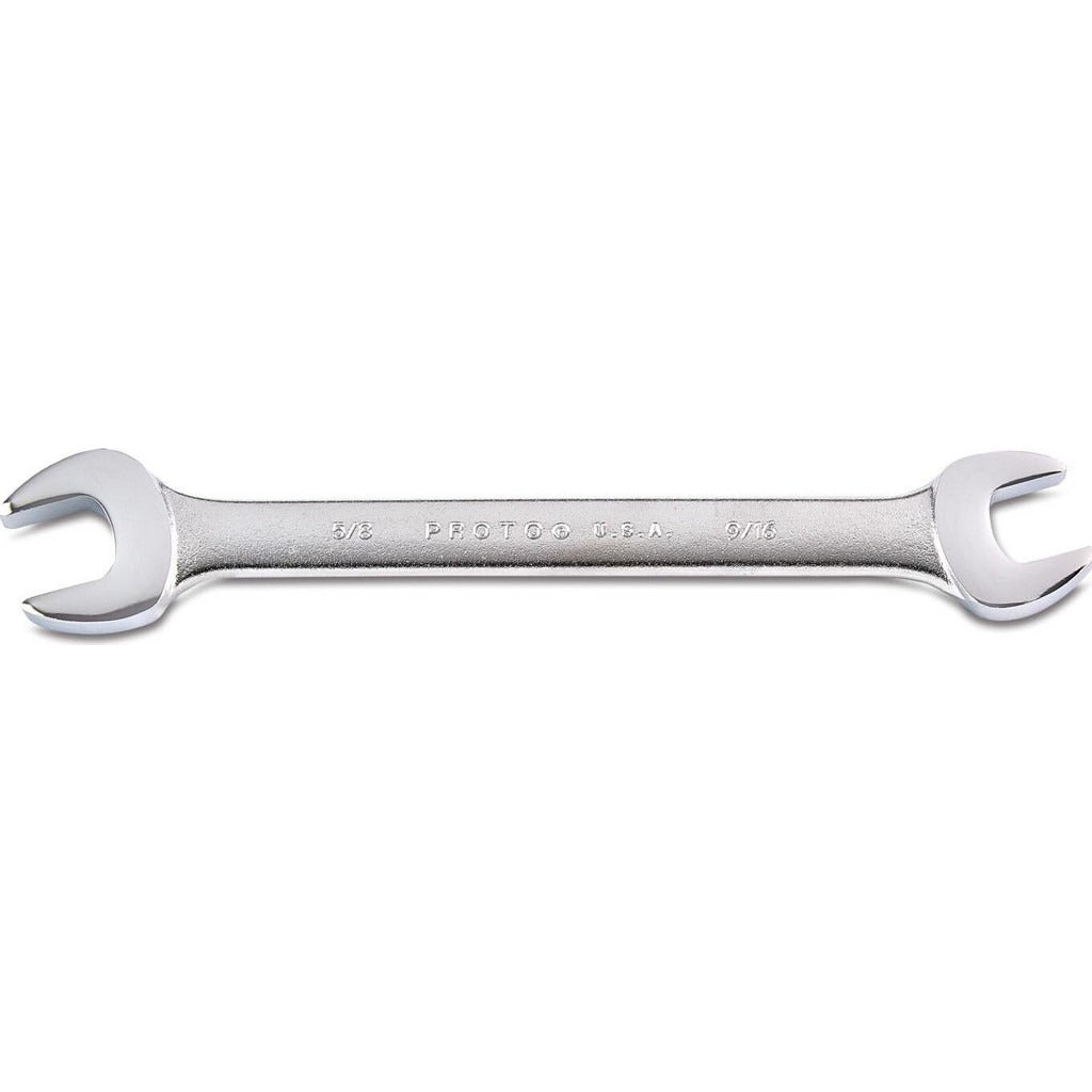 PROTO Proto J3030 Open End Wrench 9/16 X 5/8 Inch Satin Steel