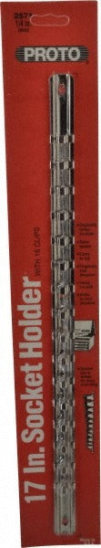 PROTO Proto J2571 Socket Clip Rail 16 Piece 1/4 Inch Drive