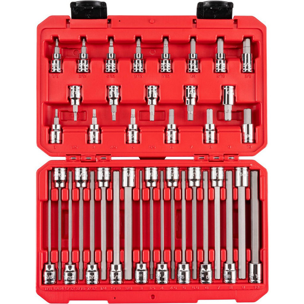 TEKTON Tekton SHB91316 Hex Bit Socket Set 3/8 in Drive 38-pc