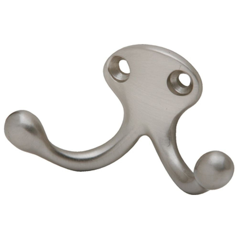 IVES Ives 582A15 Double Wardrobe Hook Satin Nickel Aluminum