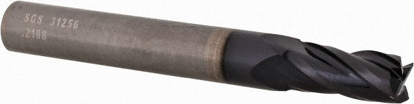 KYOCERA SGS PRECISION TOOLS Sgs 31256 Square End Mill 7/32 in 4 Flute Carbide Altin