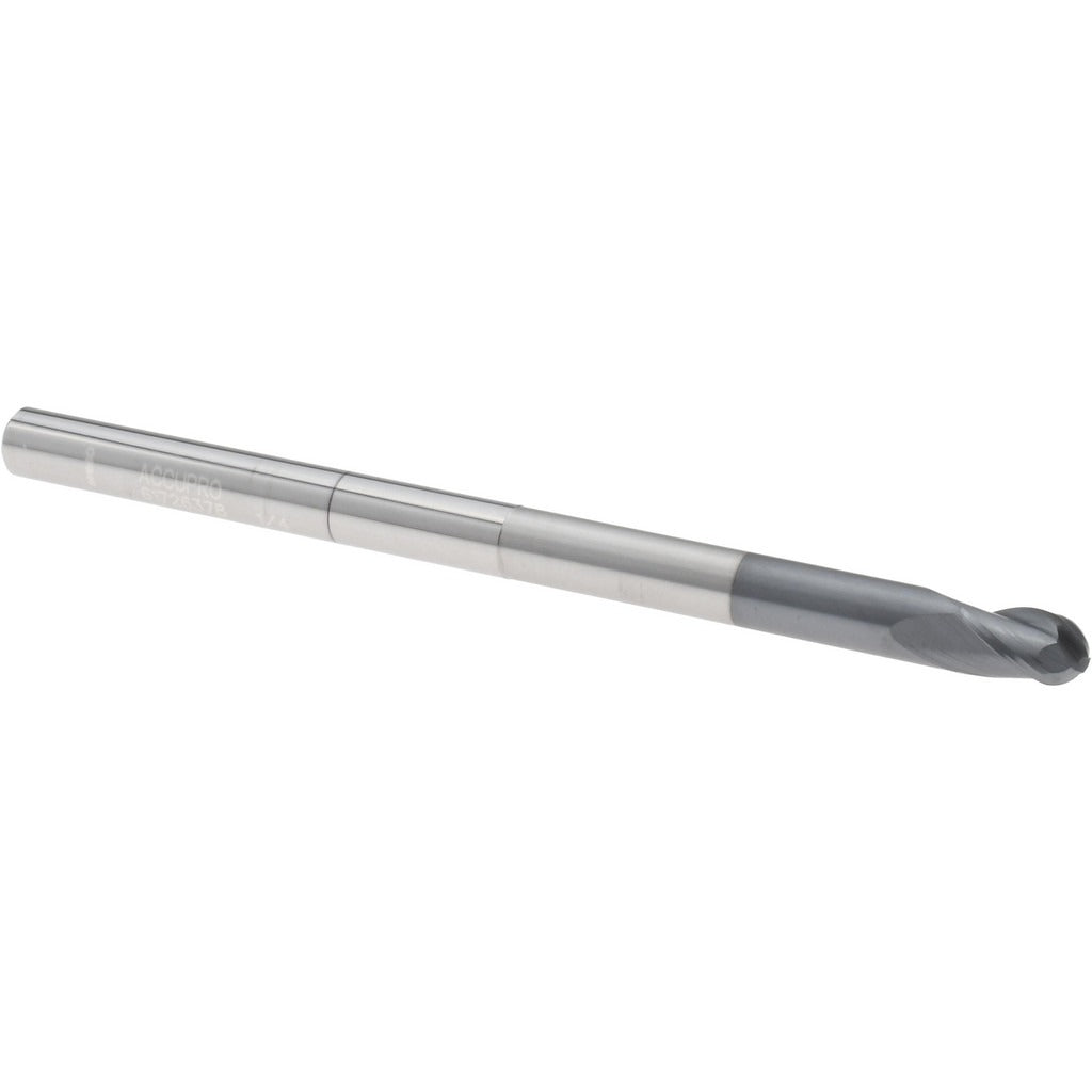 ACCUPRO Accupro 14881862 Ball End Mill 1/4 in 3 Flute Solid Carbide