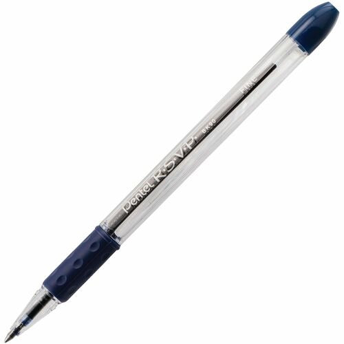 PENTEL Pentel PENBK90C Ballpoint Pen Fine Point Blue Ink Dozen