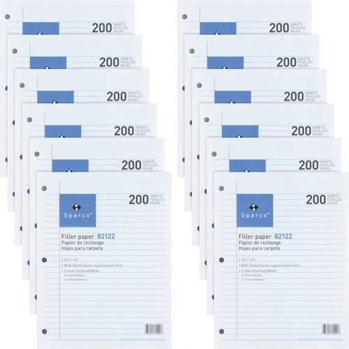 SPARCO Sparco SPR82122BD Filler Paper 200 Sheets Bundle of 12