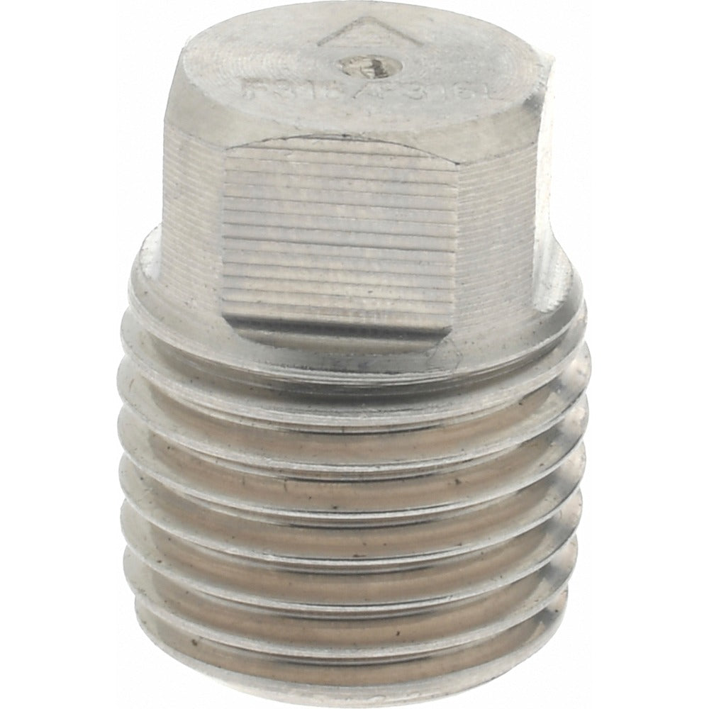 MERIT BRASS Merit Brass 3617DA-04 Square Head Plug 1/4 in 316 Ss Mnpt