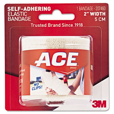 3M 3M MMM207460 Ace Self-adhering Square Elastic Bandage 2 inches x 50 inches
