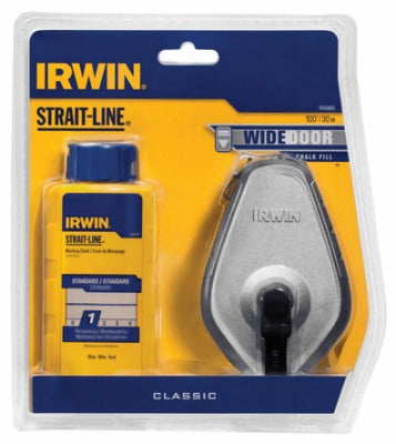 IRWIN Irwin 1932880 Chalk Reel 100 Foot Aluminum Blue Chalk