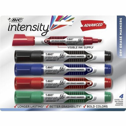 BIC Bic BICGELITP41AST Dry-erase Chisel Tip Whiteboard Marker