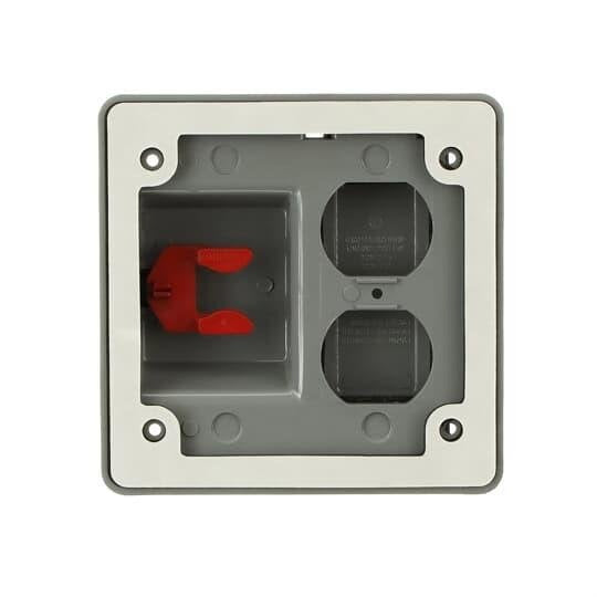 ABB Abb E9G2DSN Weatherproof Cover 2-gang Vertical Mount