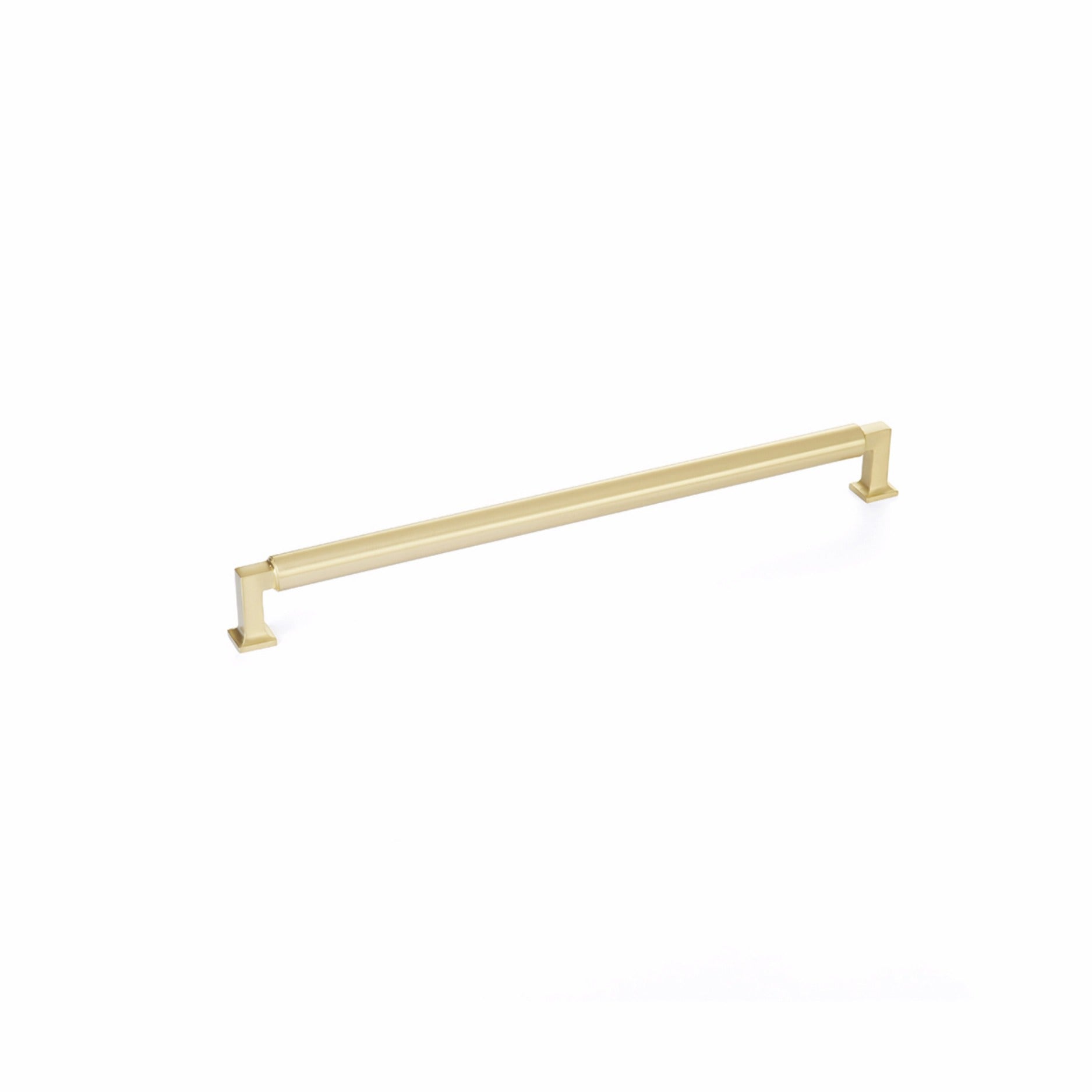SCHAUB Schaub 481-SB Cabinet Pull 12 in Center to Center Satin Brass