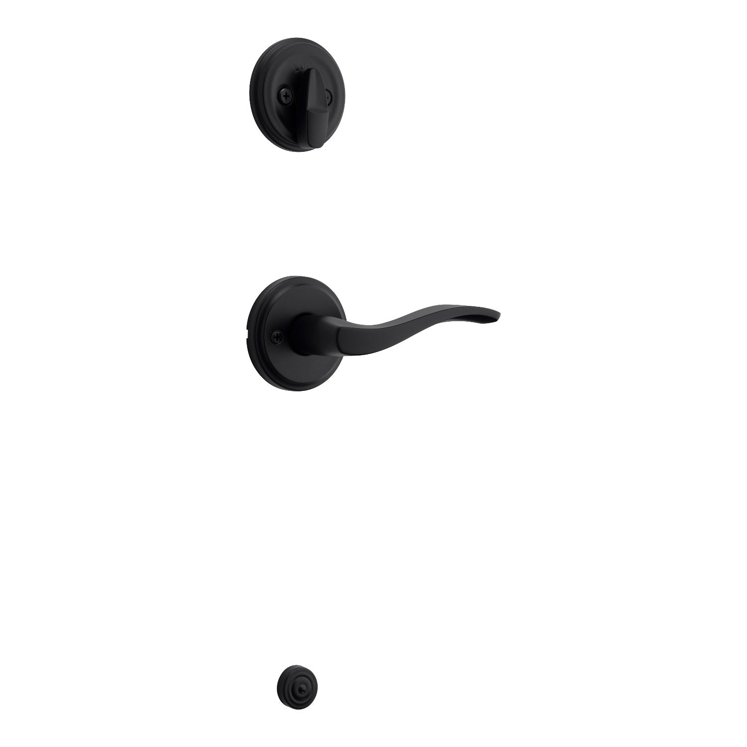 KWIKSET Kwikset 966SELRH-514.UNIV Sedona Lever Handleset Trim Matte Black