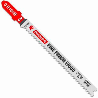 DIABLO Freud DJT101BF5 Bi-metal Jig Saw Blade 4in 10 Tpi 5 Pack