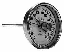 WIKA Wika 30090A002G4MM Bimetal Dial Thermometer 9in Stem