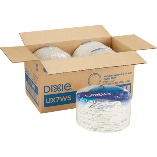DIXIE Dixie Foods DXEUX7WSCT Heavyweight Paper Plates 500 Ct