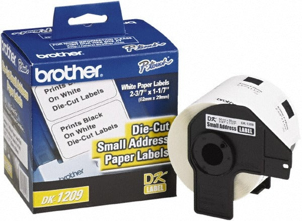 BROTHER Brother DK1209 Shipping Label White Paper 800 Per Roll